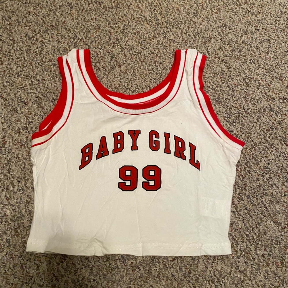 Graphic Cropped Tank Top